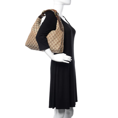 Gucci Monogram Medium Horsebit Chain Hobo Dark Brown 2 of 12