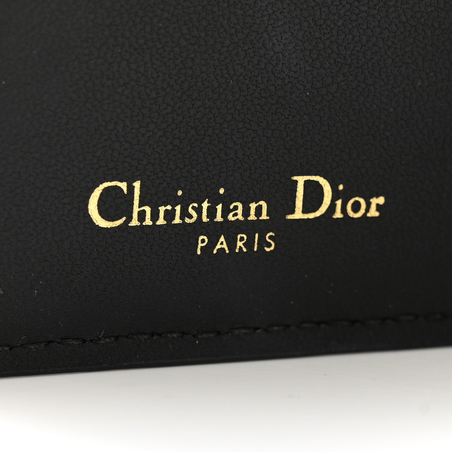 Christian Dior Grained Calfskin Supple Cannage Caro Dahlia Wallet Black 6 of 11