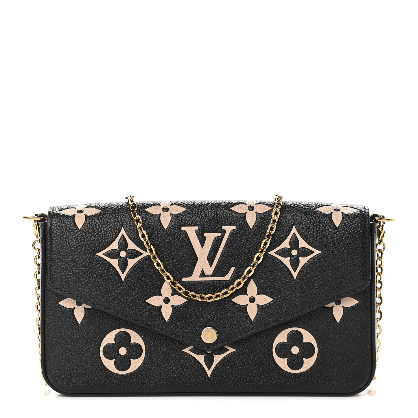 Empreinte Monogram Giant Felicie Pochette Black Beige
