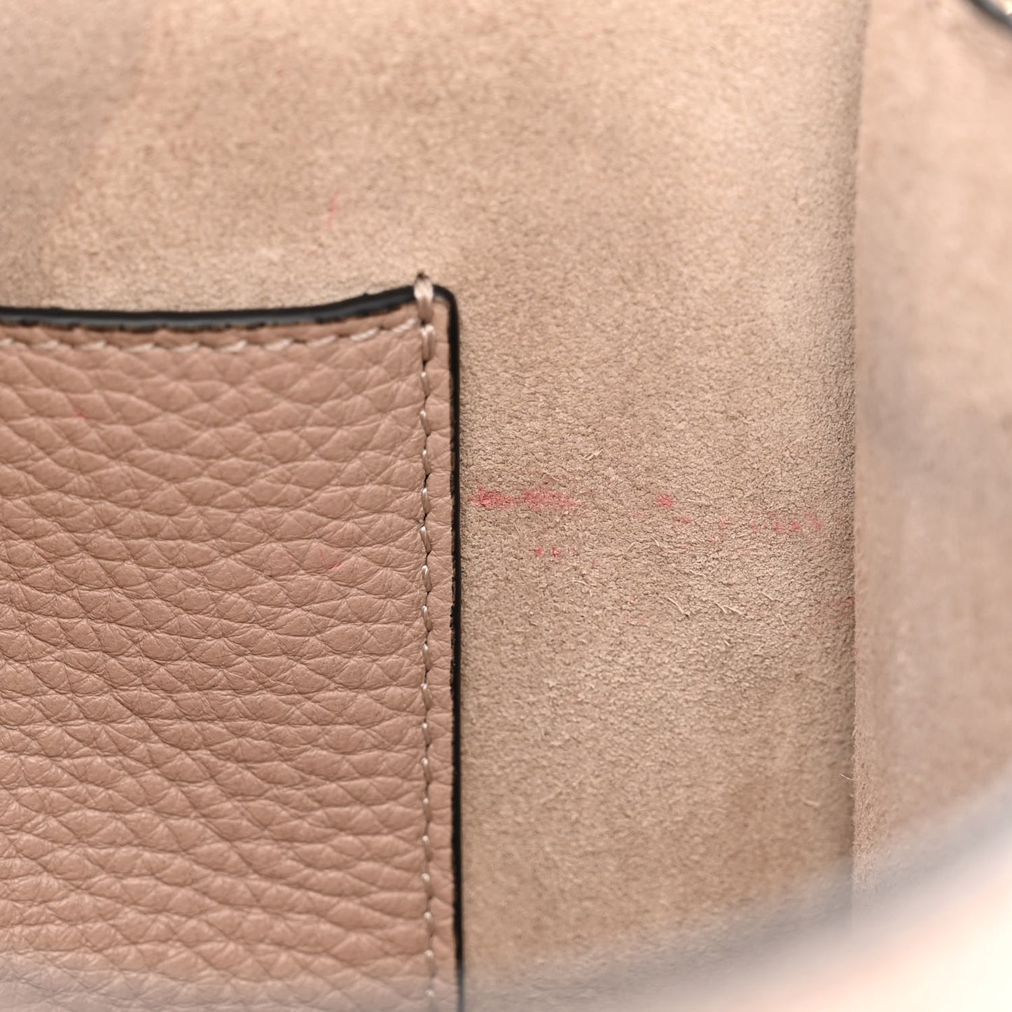 Pebbled Calfskin Medium Rockstud Flip Lock Crossbody Bag Poudre