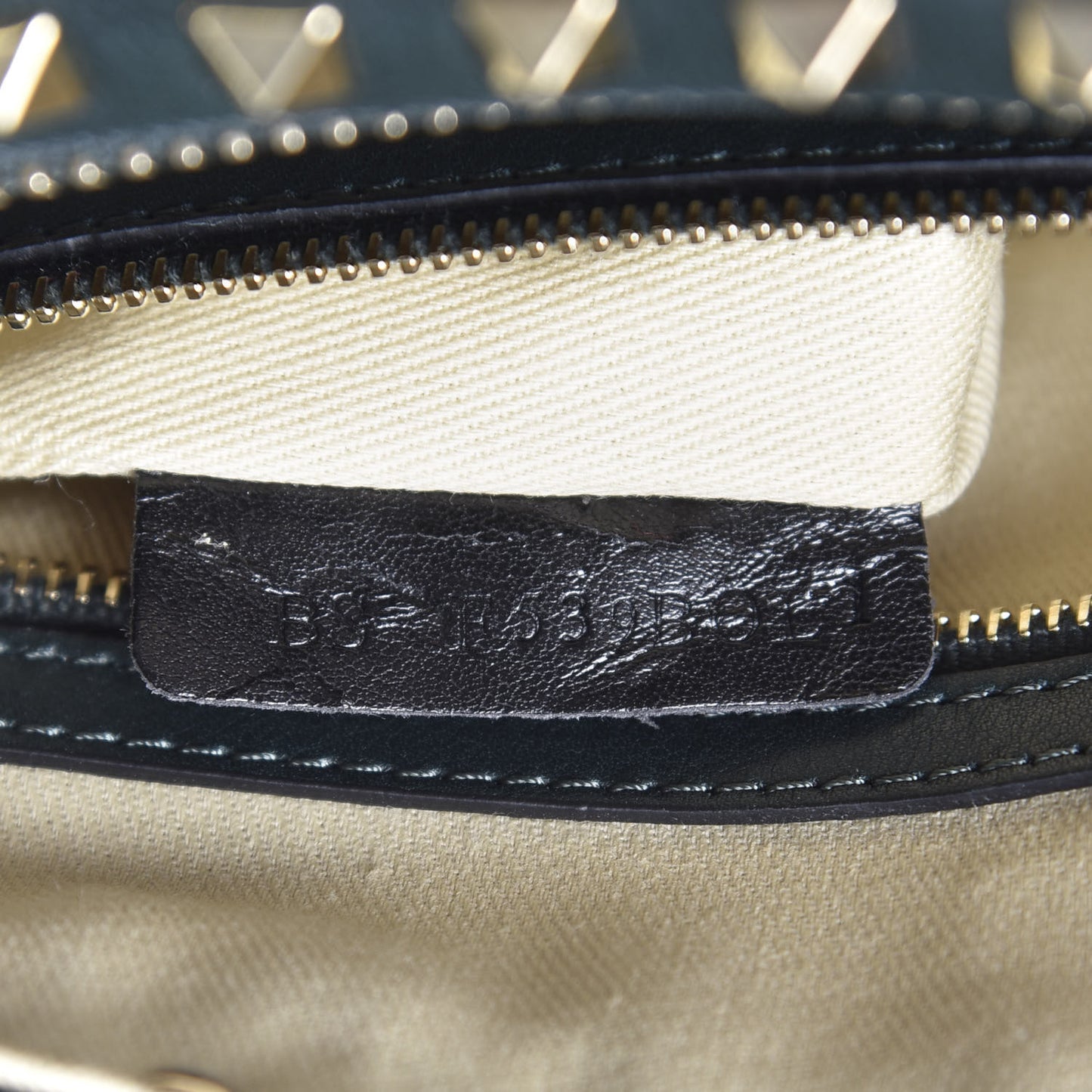 Vitello Rockstud Bowling Bag Deep Green