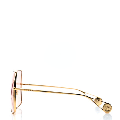 Gucci Square Frame GG0536S Sunglasses Gold 3 of 4