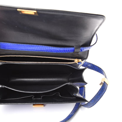 Celine Lizard Medium Classic Box Flap Bag Indigo 4 of 10