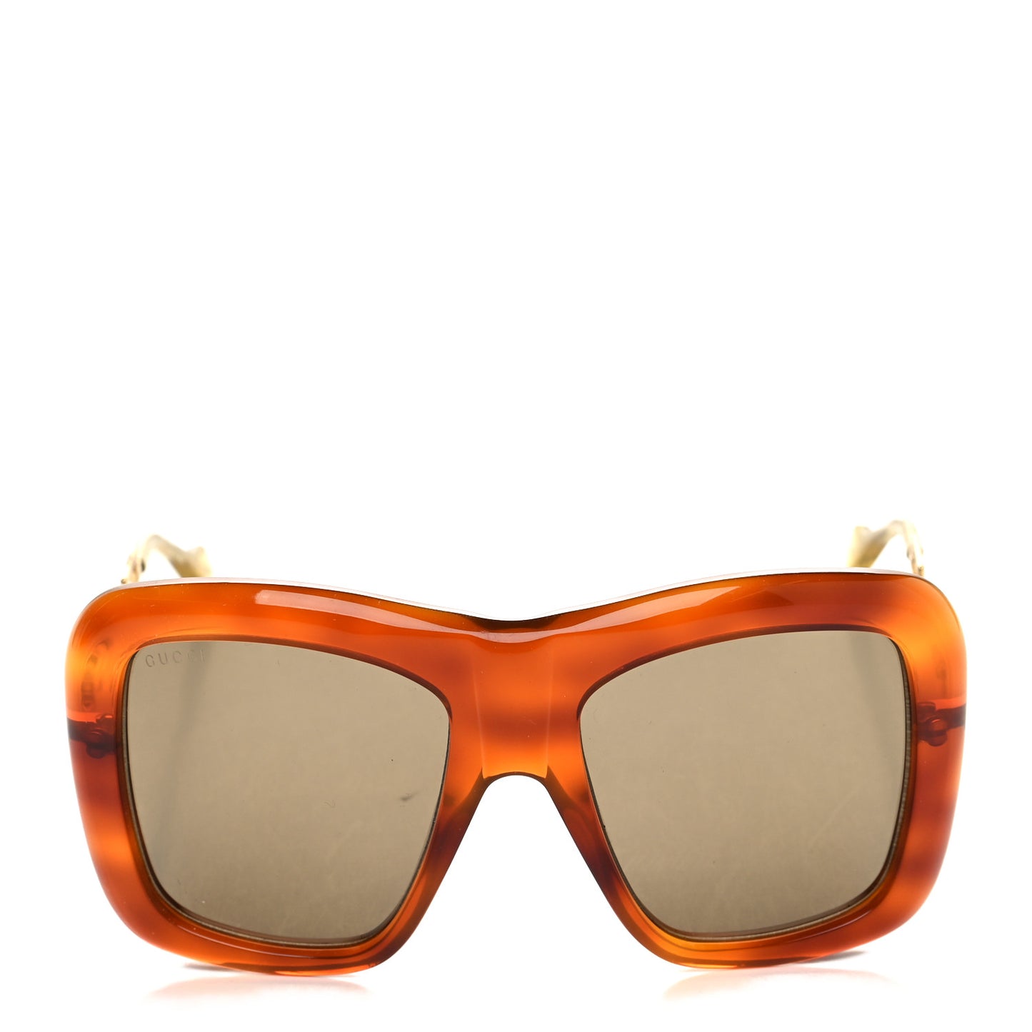 Oversize Square Frame GG0499S Sunglasses Brown