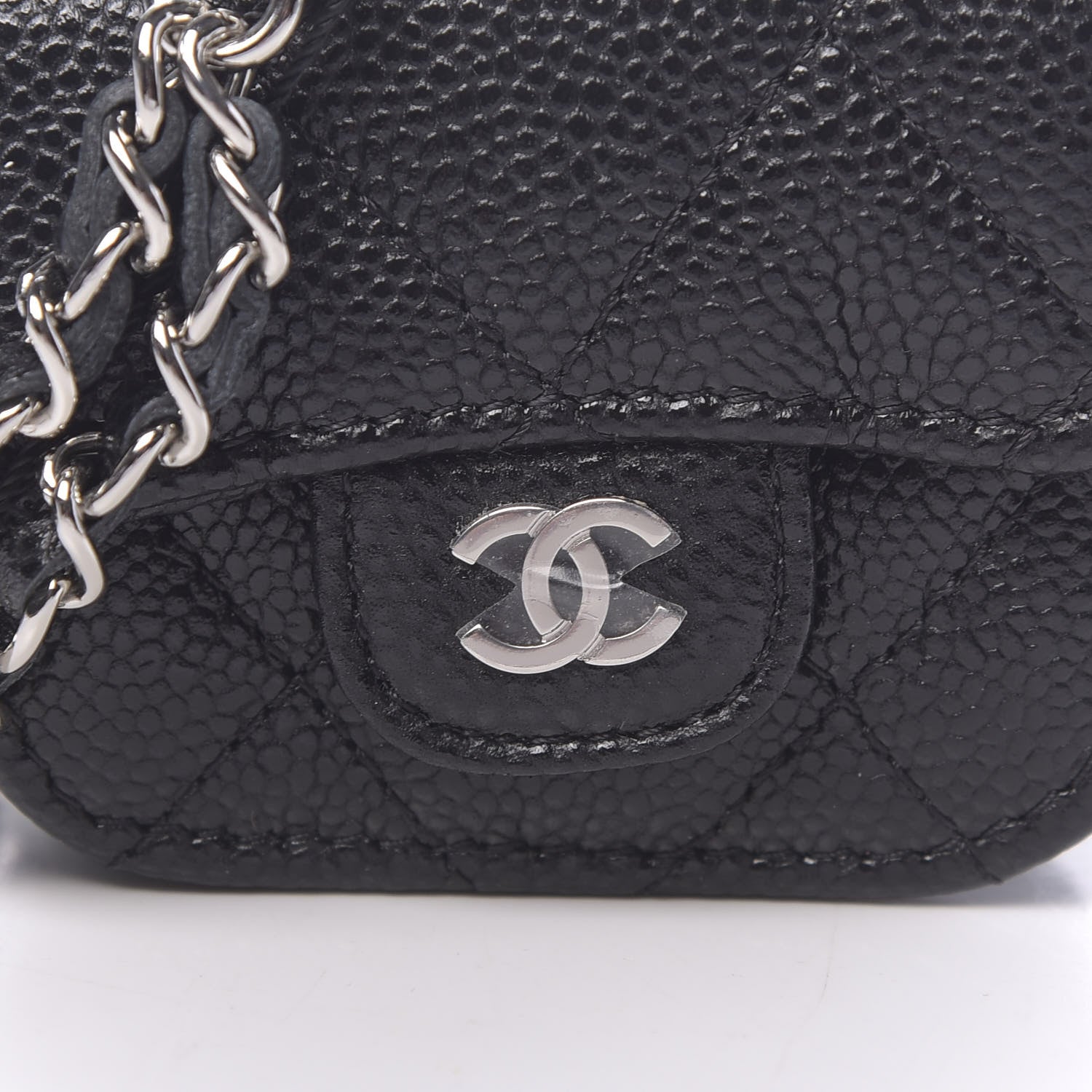 Chanel Caviar Quilted Airpods Pro Case Black 9 of 10