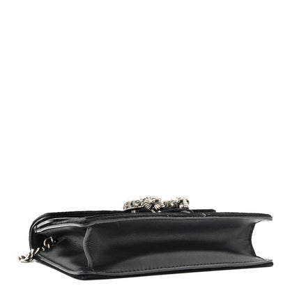 Gucci Velvet Super Mini Dionysus Shoulder Bag Black 4 of 12