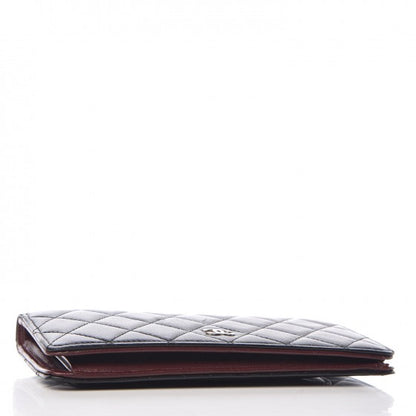 Chanel Lambskin Quilted Yen Wallet Black 4 of 10