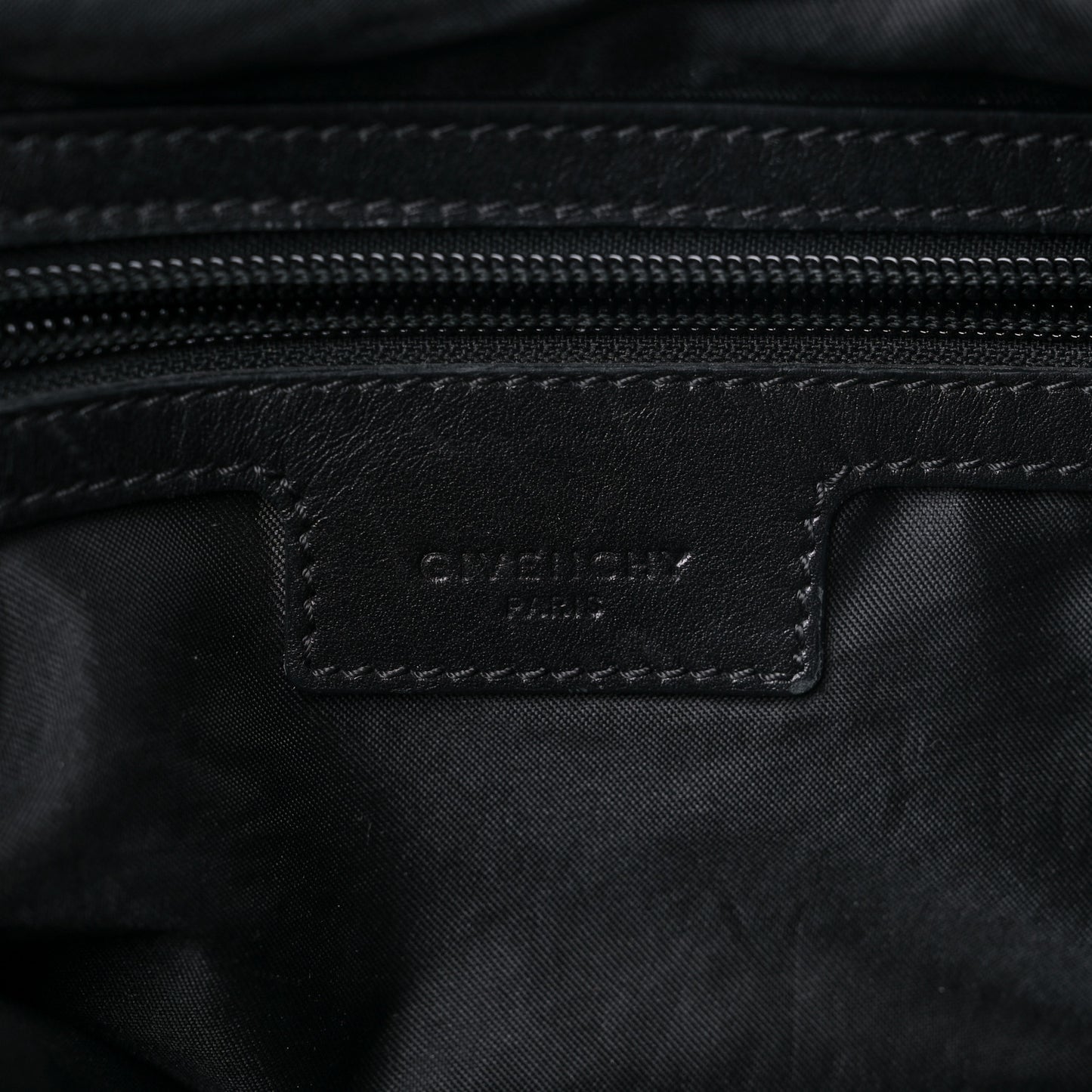 Nylon Logo Backpack Black
