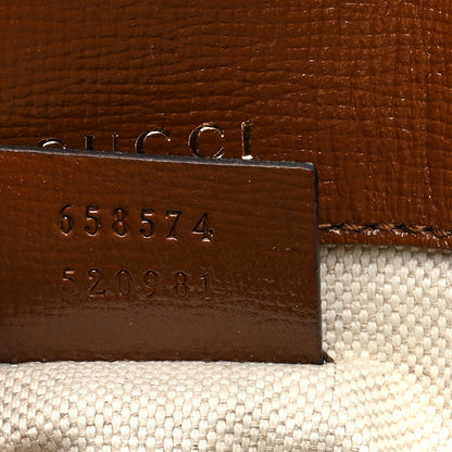 Gucci GG Supreme Monogram Web Mini Horsebit 1955 Shoulder Bag Beige Brown Sugar 7 of 11