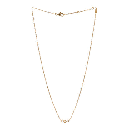 Christian Dior 18K Yellow Gold Diamond Mimirose Pendant Necklace 3 of 5