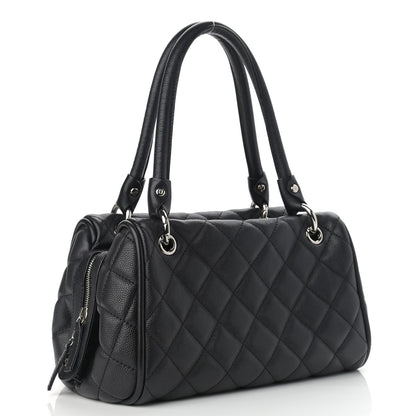 Chanel Caviar Quilted Timeless Bowler Black 3 of 10