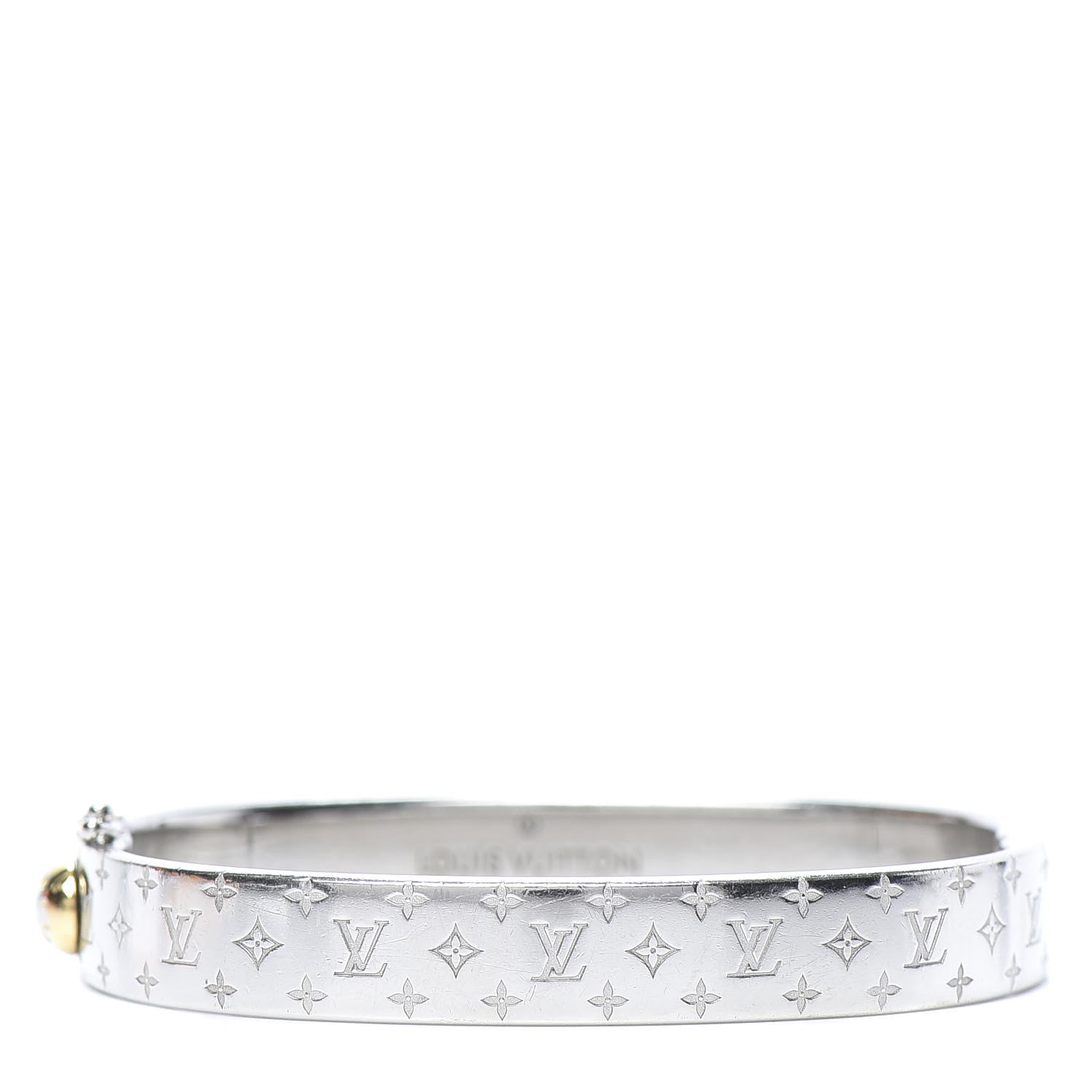 Louis Vuitton Palladium Monogram Nanogram Cuff M 1 of 8