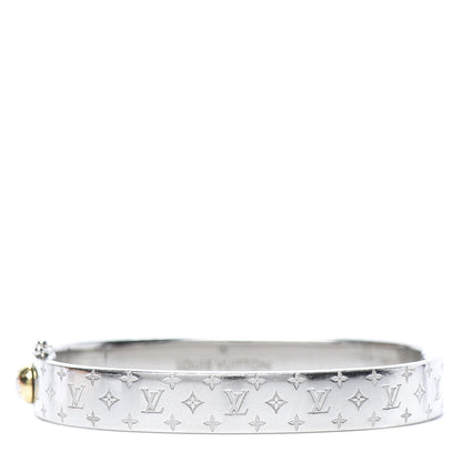 Louis Vuitton Palladium Monogram Nanogram Cuff M 1 of 8