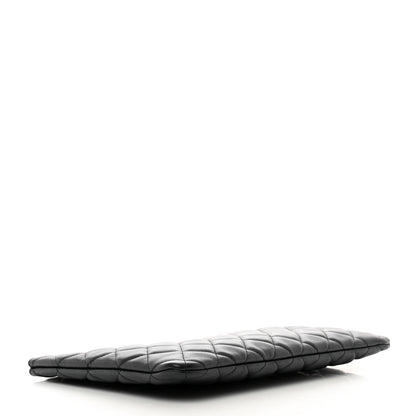Chanel Pearly Lambskin Quilted Medium Cosmetic Case So Black 4 of 8