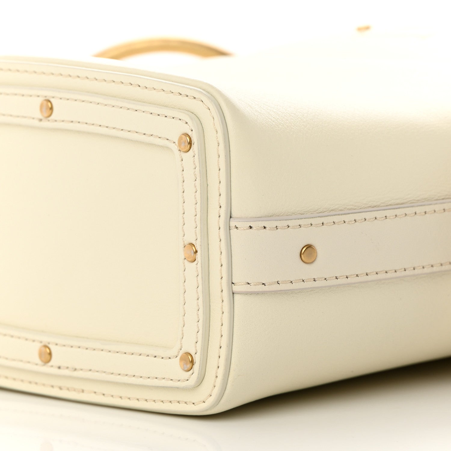 Chloe Smooth Calfskin Mini Roy Bucket Bag Natural White 10 of 19