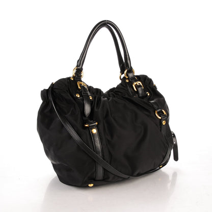 Prada Tessuto Nylon Logo Tote Nero Black 3 of 9