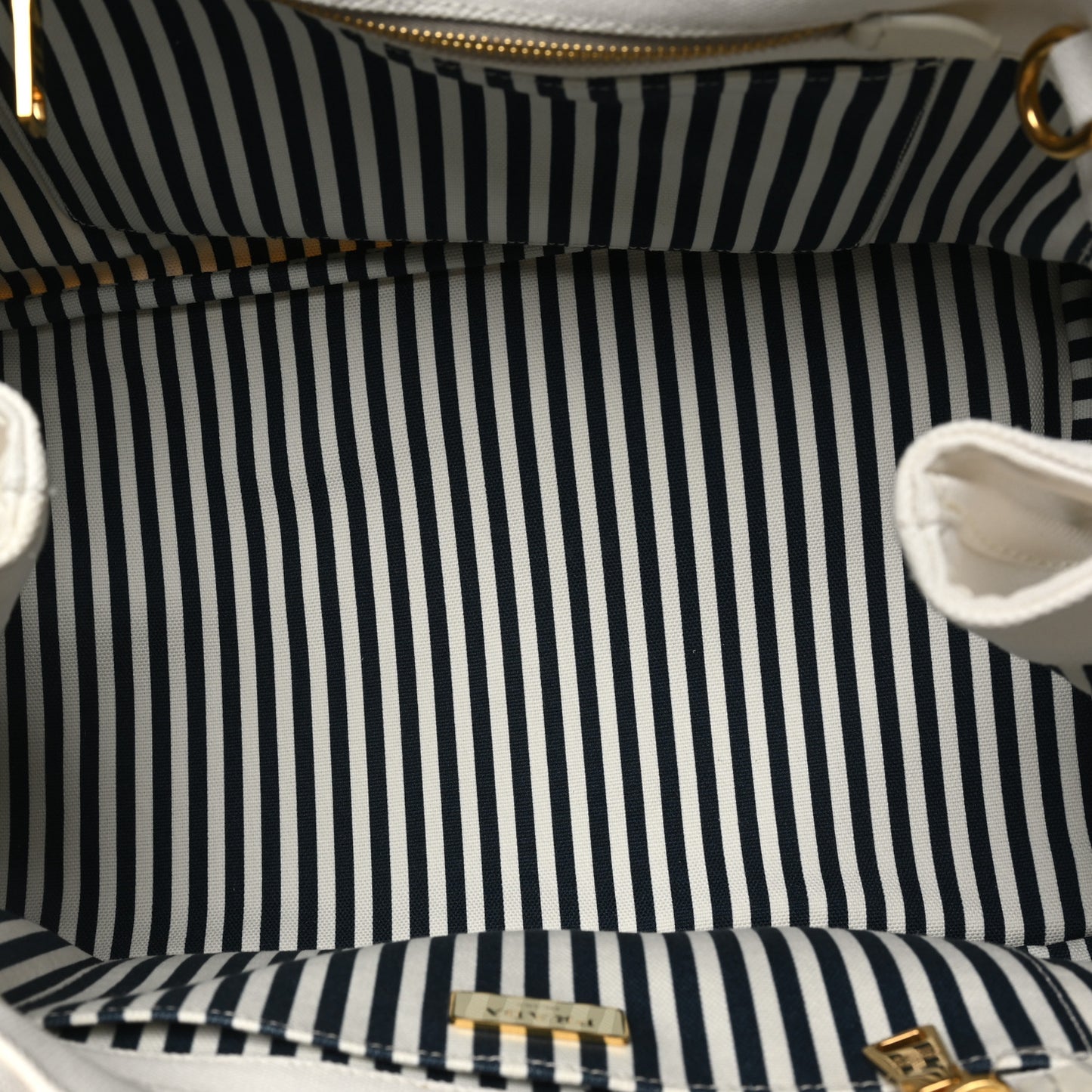Canapa Logo Tote White Blue