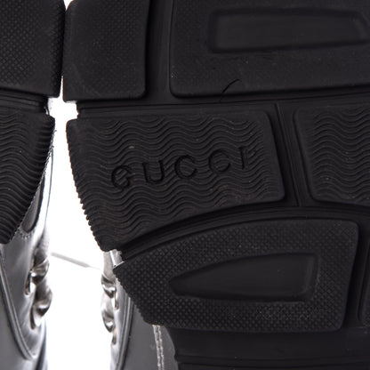 Gucci X SEGA Metallic Calfskin Mesh Womens Flashtrek Sneakers 41 Silver Black 8 of 11
