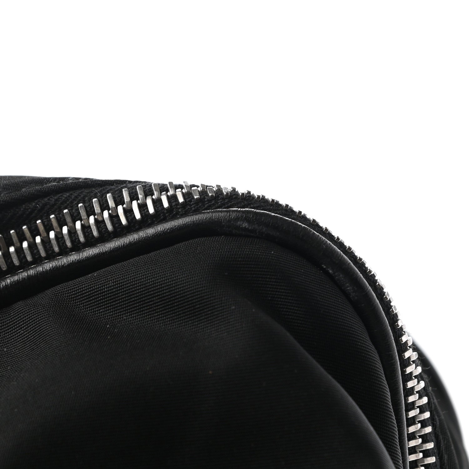 Prada Tessuto Nylon Calfskin Duffle Black 18 of 20