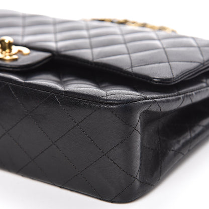 Chanel Lambskin Quilted Medium Double Flap Black 9 of 11