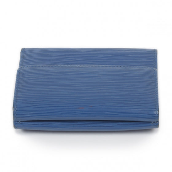 Louis Vuitton Epi Elise Wallet Blue 3 of 10