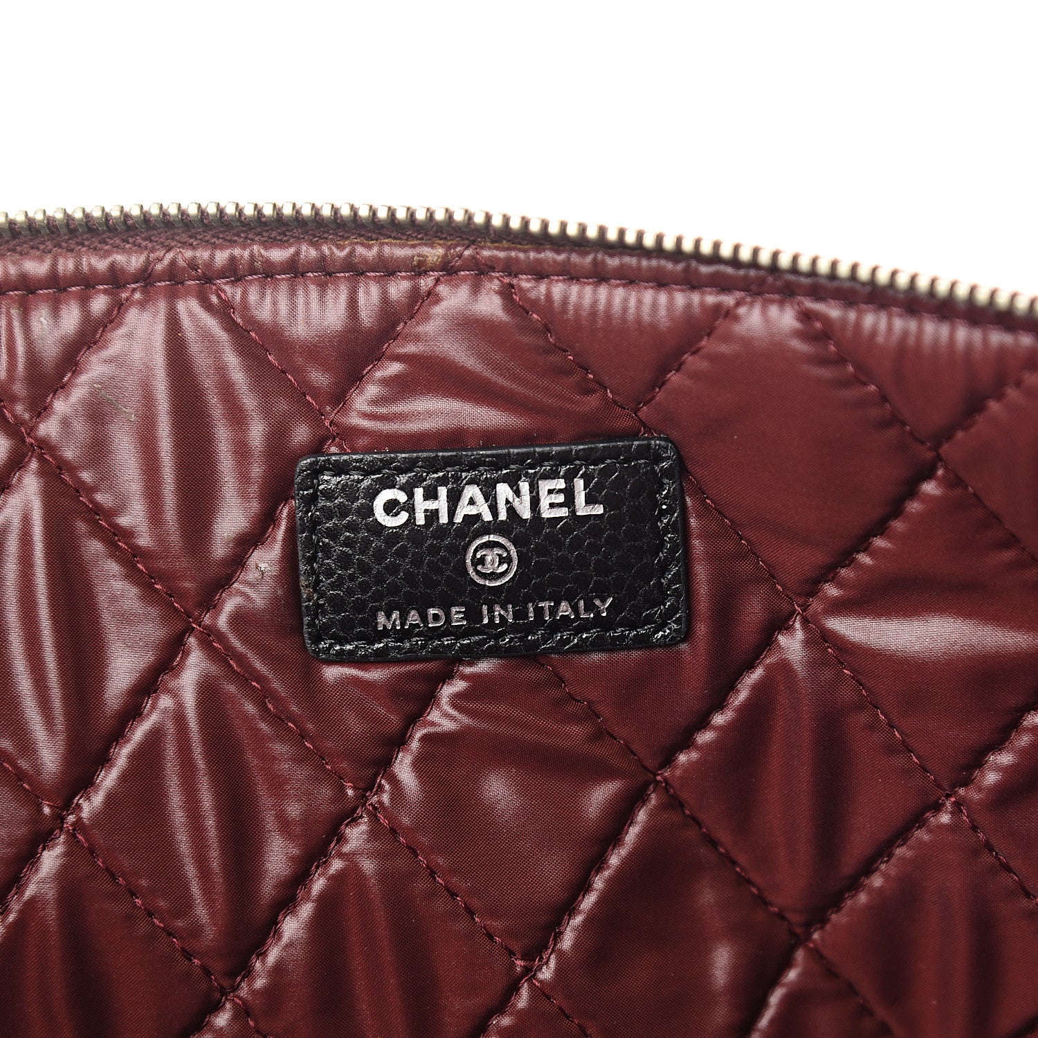 Chanel Caviar Quilted Large Cosmetic Case Black 5 of 6