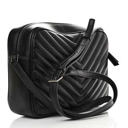 Saint Laurent Calfskin Matelasse Monogram Lou Camera Bag Black 3 of 10