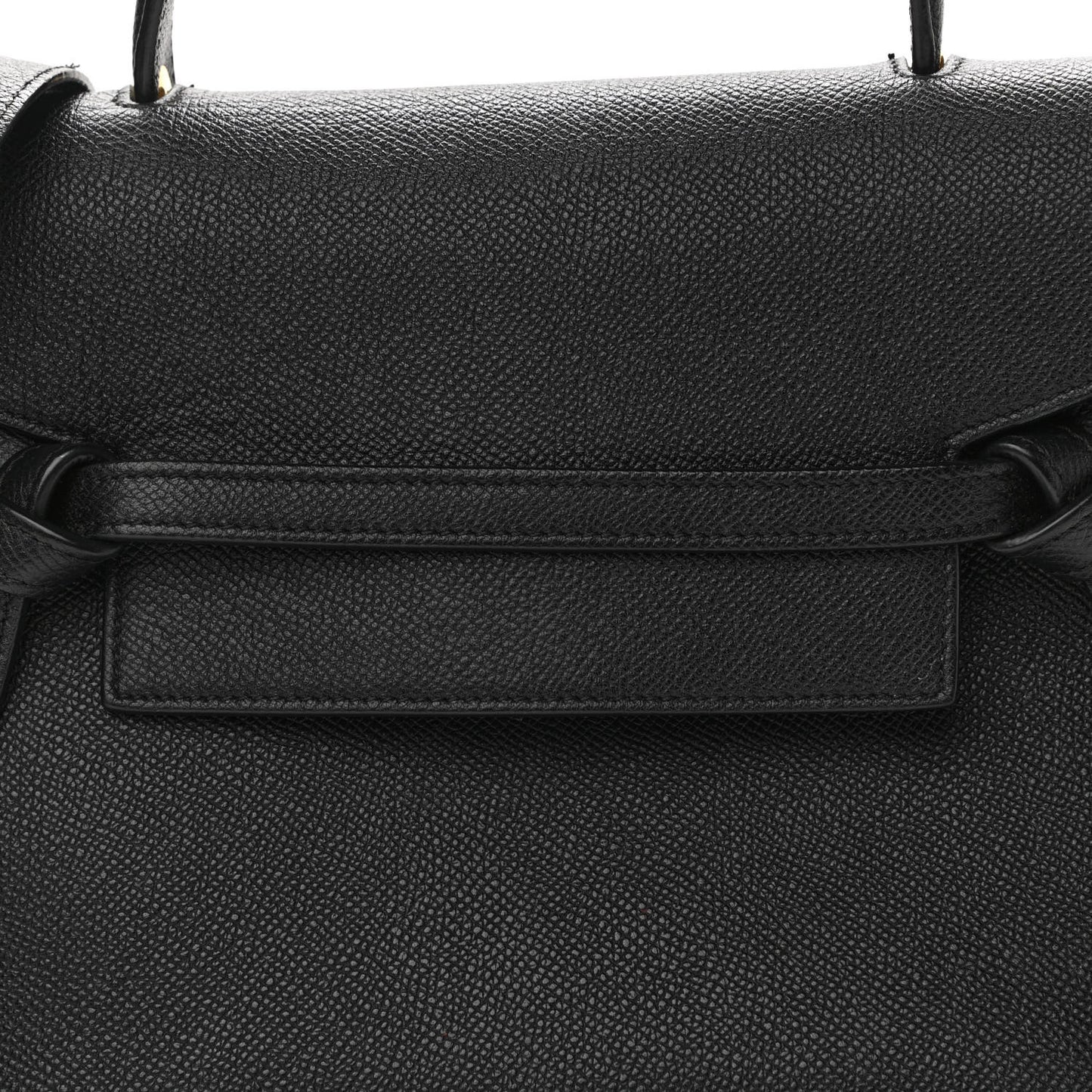 Grained Calfskin Mini Belt Bag Black