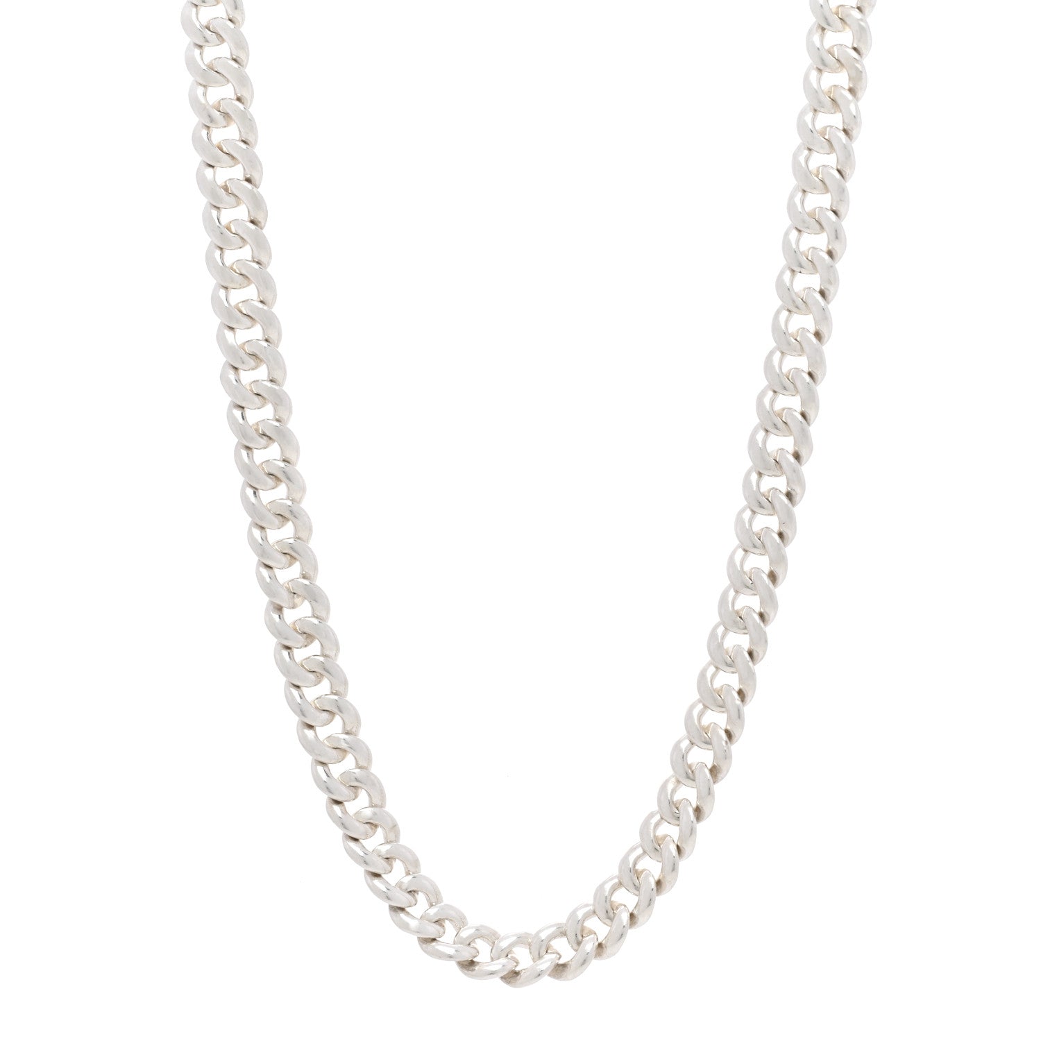 David Yurman Sterling Silver Diamond Buckle Chain Necklace 1 of 4