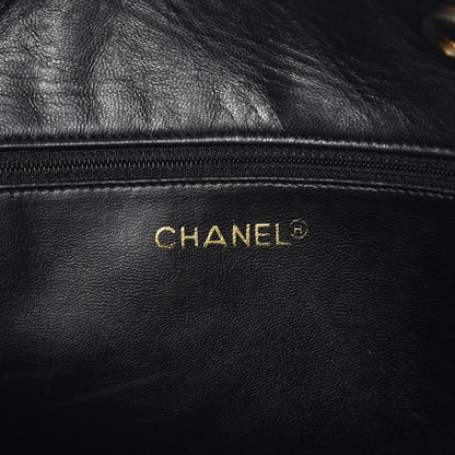 Chanel Lambskin Quilted Shopper Tote Black 6 of 8