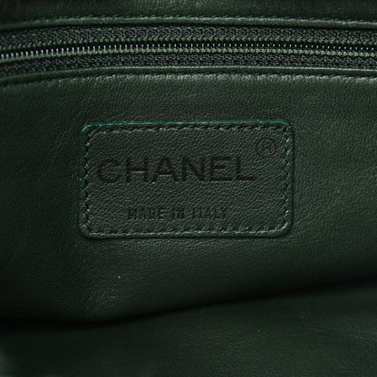 Chanel Lapin Fur Quilt Pattern Tote Green 6 of 10