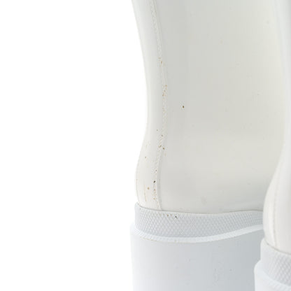 Gucci Rubber Horsebit Knee High Boots 40 Great White 9 of 10