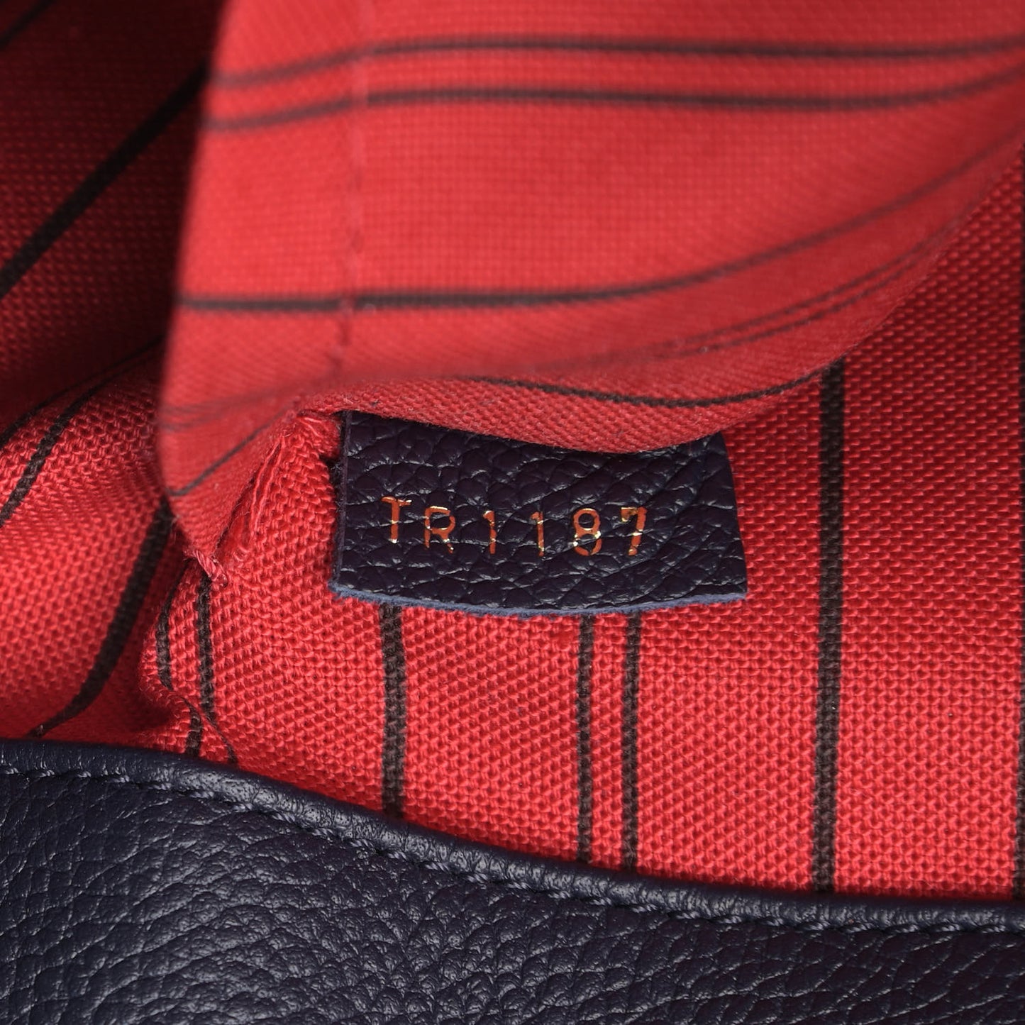 Empreinte Montaigne MM Marine Rouge