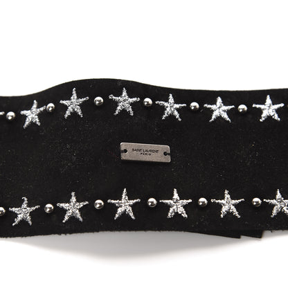 Saint Laurent Suede Studded Star Choker Black 5 of 5