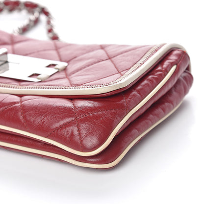Chanel Lambskin Quilted East West Flap Red 9 of 15
