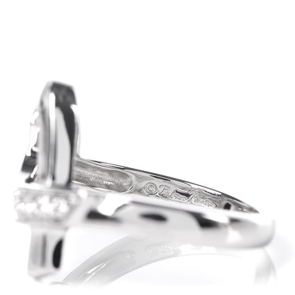 Tiffany 18K White Gold Diamond Paloma Picasso Loving Heart Ring 47 4.25 5 of 7
