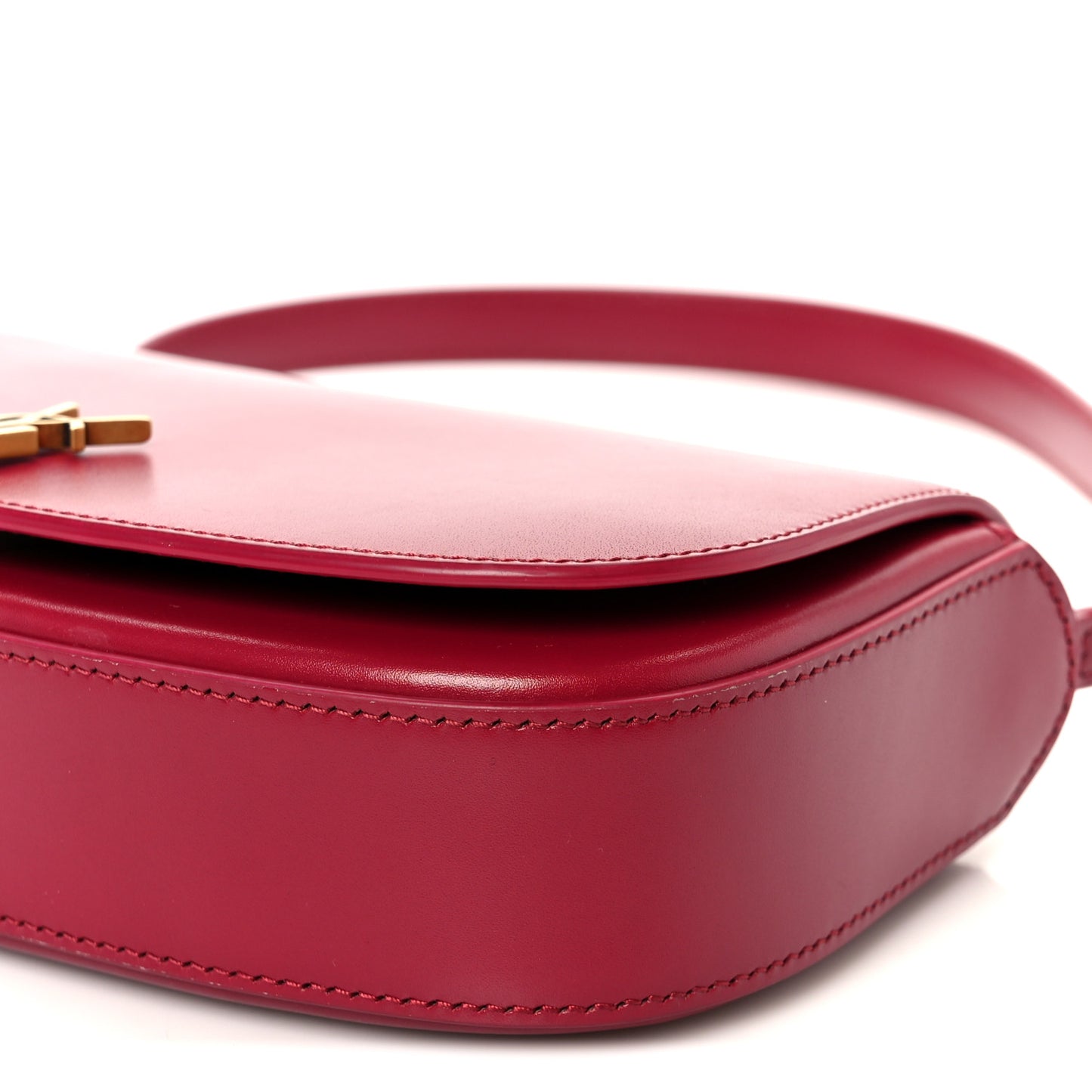 Box Calfskin Mini Voltaire Shoulder Bag Burgundy