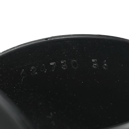 Gucci Rubber Gucci Logo Womens Platform 20/60mm Slide Sandals 36 Black 9 of 10