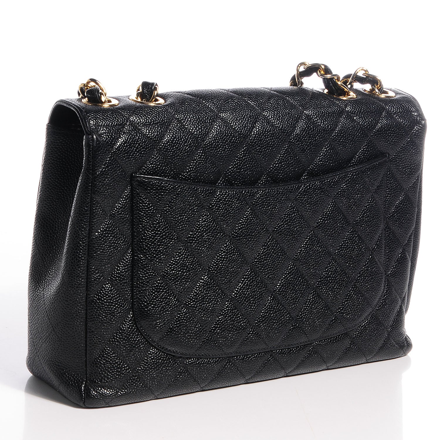 Chanel Caviar Jumbo Single Flap Black 3 of 9