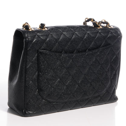 Chanel Caviar Jumbo Single Flap Black 3 of 9