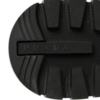 Prada Re-Nylon Piuma Metal Triangle Logo Quilted 45mm Sneakers 37 Black 8 of 9