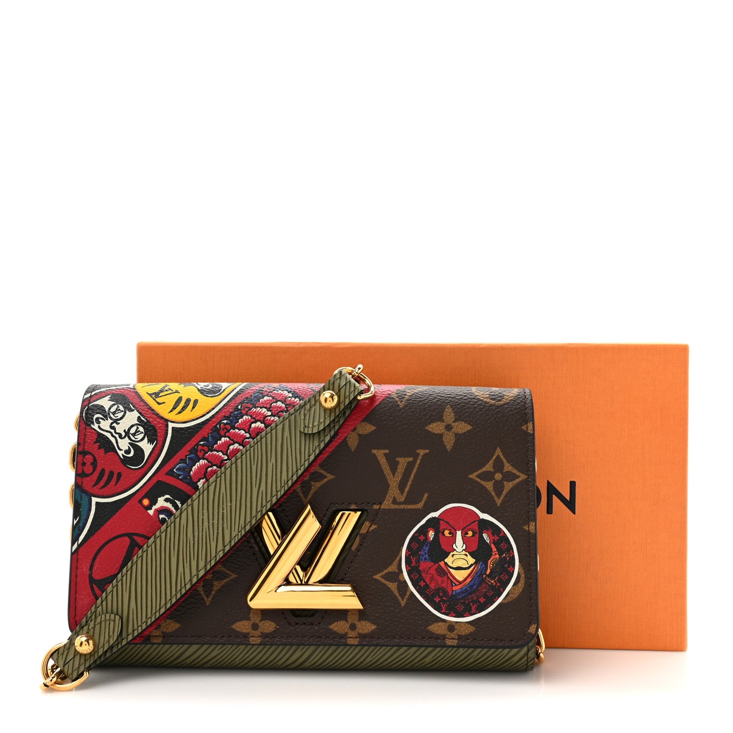 Monogram Epi Kabuki Twist Chain Wallet