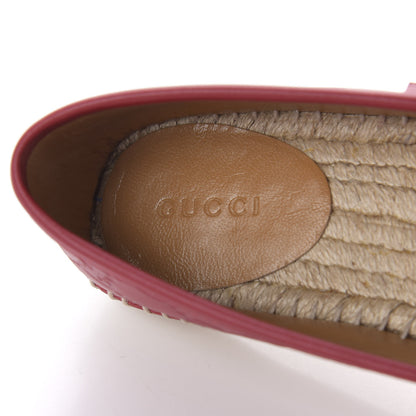 Gucci Guccissima Womens Signature Espadrilles 35 Hibiscus Red 7 of 9