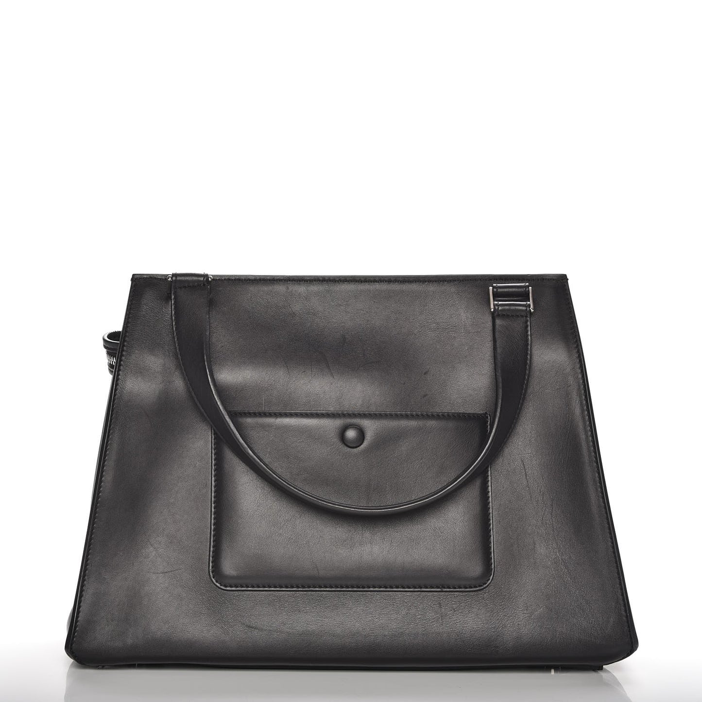Pony Hair Medium Edge Shoulder Bag Mustard