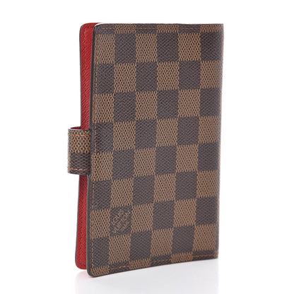 Louis Vuitton Damier Ebene Koala Small Ring Agenda Cover Red 3 of 7