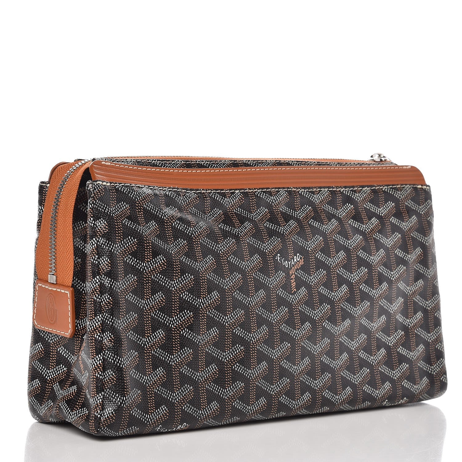 Goyard Goyardine Miroir Toiletry Bag GM Black Gold 3 of 8