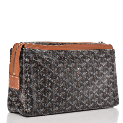 Goyard Goyardine Miroir Toiletry Bag GM Black Gold 3 of 8