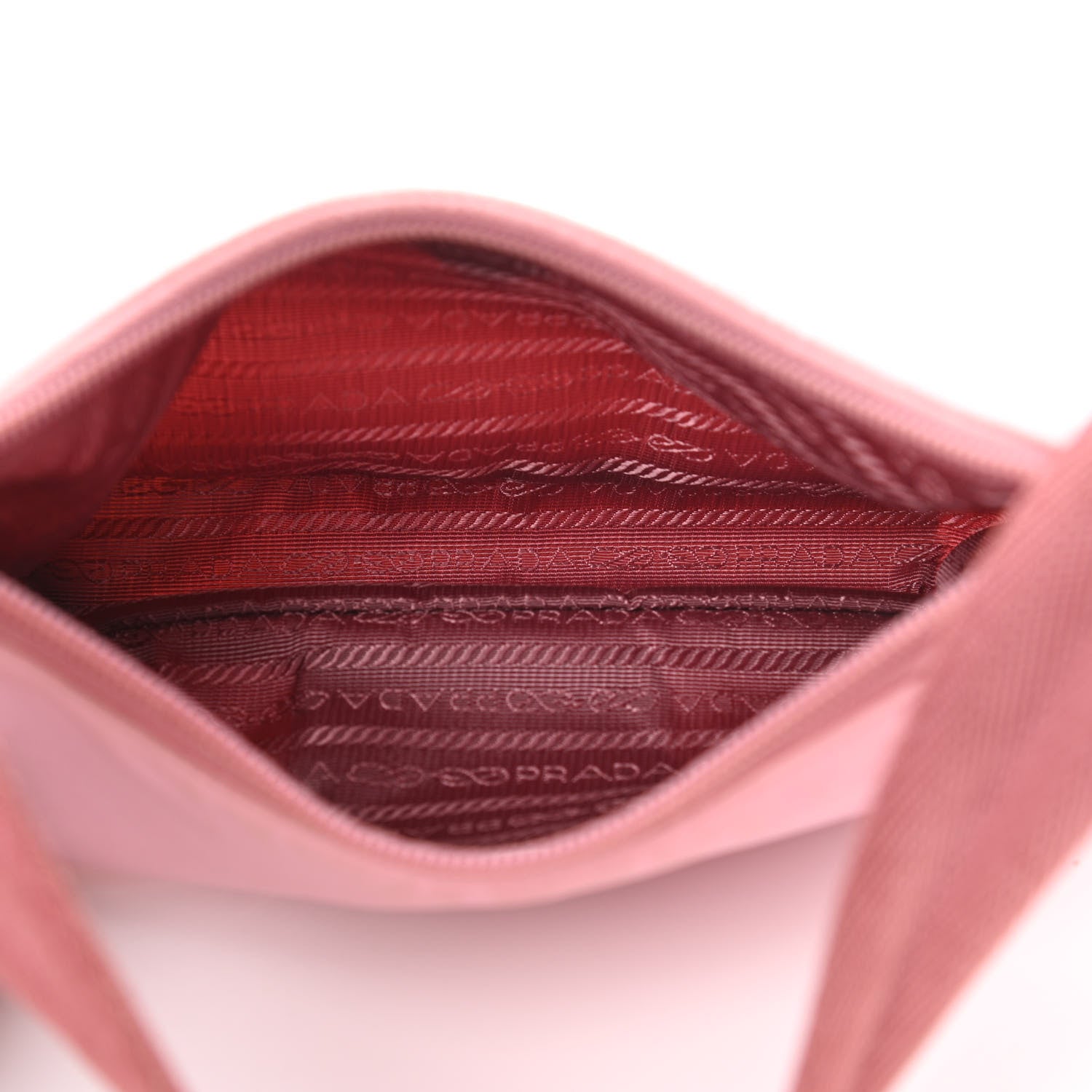 Prada Tessuto Nylon Saffiano Mini Re-Edition 2000 Bag Rosa 5 of 9