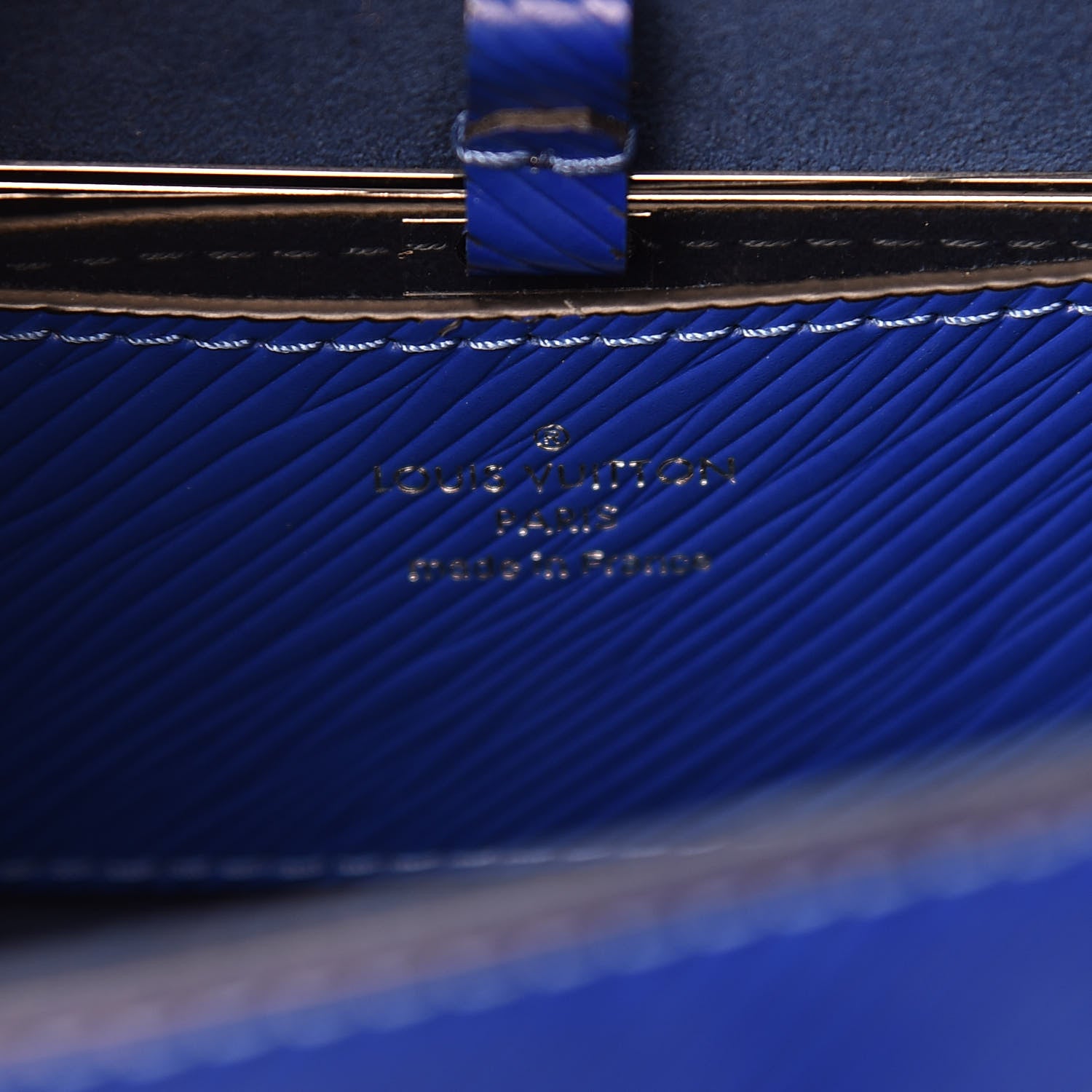 Louis Vuitton Epi Flamingo Twist Shoulder Bag MM Blue 6 of 9