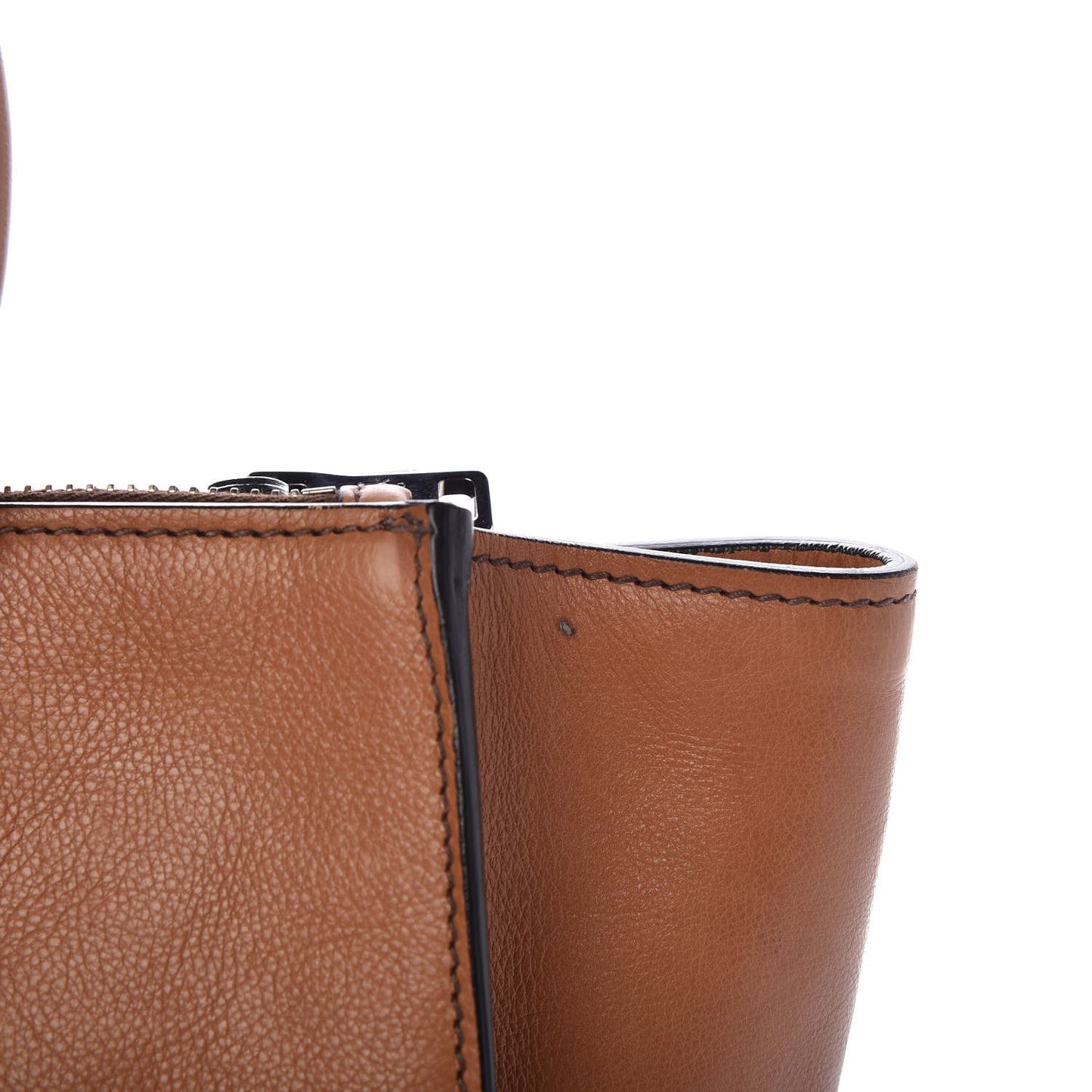 Glace Calf Twin Pocket Tote Cannella